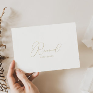 Sinal Reservado de Casamento Minimalista Clássico