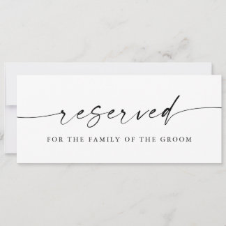 Sinal Reservado de Casamento Minimalista Moderno