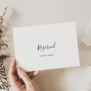 Sinal Reservado de Casamento Minimalista Simples
