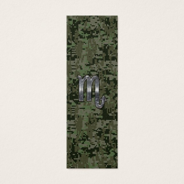 Sinal Scorpio Zodiac Camo Digital Woodland (Frente)