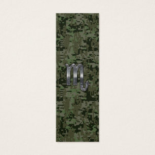 Sinal Scorpio Zodíaco Camo Digital Woodland