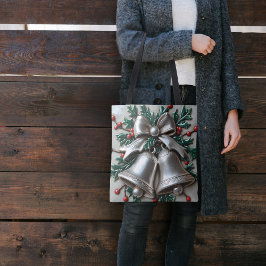 Sinal simplesmente sinos de Natal Bolsa Tote