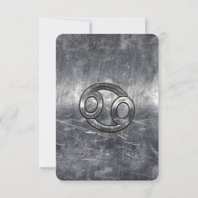 Sinal Zodiac cancer no Estilo Industrial (Frente)