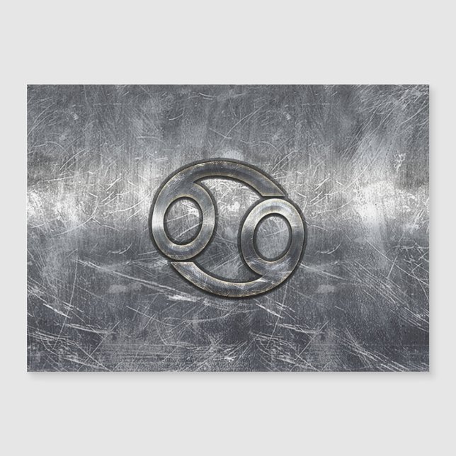 Sinal Zodiac cancer no Estilo Industrial (Frente)