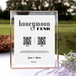 Sinalização de Casamento do Código QR do Fundo de