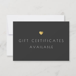 Sinalização Promocional de Certificado de Presente