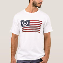 Sinalizador Americano e Sinal de Paz - Camisa Zazz