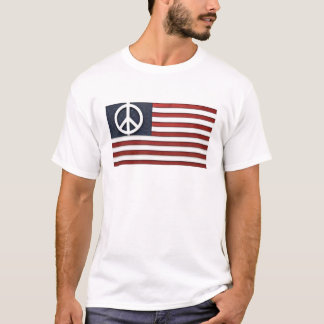 Sinalizador Americano e Sinal de Paz - Camisa Zazz