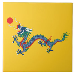 Sinalizador da dinastia Qing na China (Dragão Chin