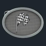 Sinalizador de detecção de fibra de carbono<br><div class="desc">Vocês vão adorar este legal design de corrida de carros cruzados com fibra de carbono preto e marcador de "autocorrida". Excelente de presentes! Disponível no camiseta, capas de telefone inteligentes, mousepads, chaveiros, posters, cartões, cobrir eletrônicos, laptop de computador / capas de notebook, bonés, canecas e muito mais! Visite nosso site...</div>