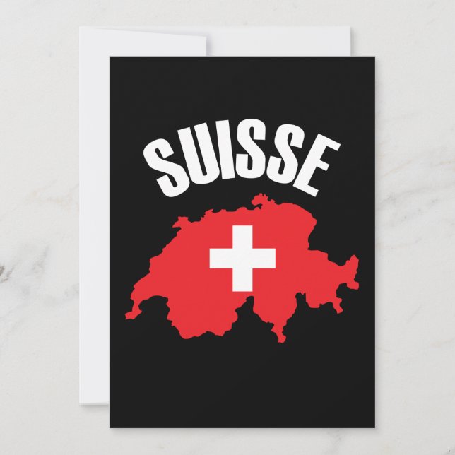 Sinalizador de Mapa de Suiça do Suisse (Frente)