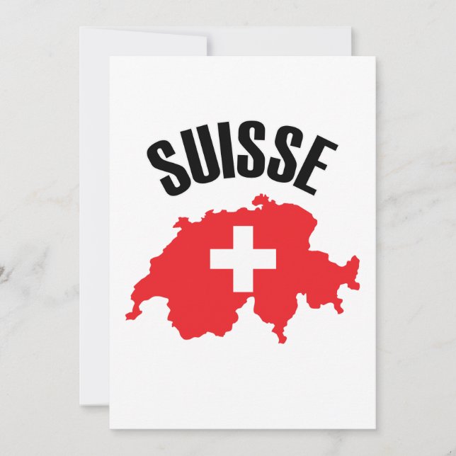 Sinalizador de Mapa de Suiça do Suisse (Frente)