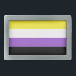 Sinalizador de Orgulho Não Binário<br><div class="desc">As pessoas não binárias podem identificar dois ou mais gêneros; sem sexo; deslocação entre gêneros ou com uma identidade de gênero variável; ou ser um terceiro gênero ou outro, uma categoria que inclui aqueles que não colocam um nome em seu sexo. Cada cor de stripe representa diferentes tipos de identidades...</div>