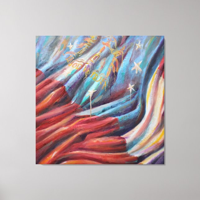 Sinalizador do Estado da Geórgia - Impressão de Te (Frente)