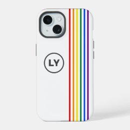 Sinalizador do gay Rainbow Stripes Iniciais Person