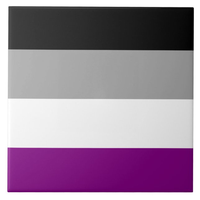 Sinalizador do Orgulho Asexual (Ace) (Asexualidade (Frente)