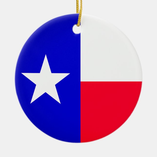 Sinalizador do Texas e Ornamento de Selo do Estado (Frente)