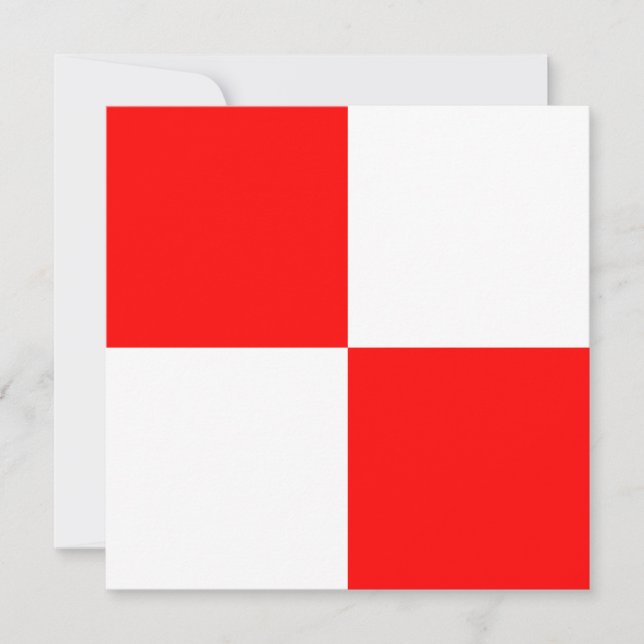 Sinalizador náutico Sinal Uniforme - Letra U (Frente)