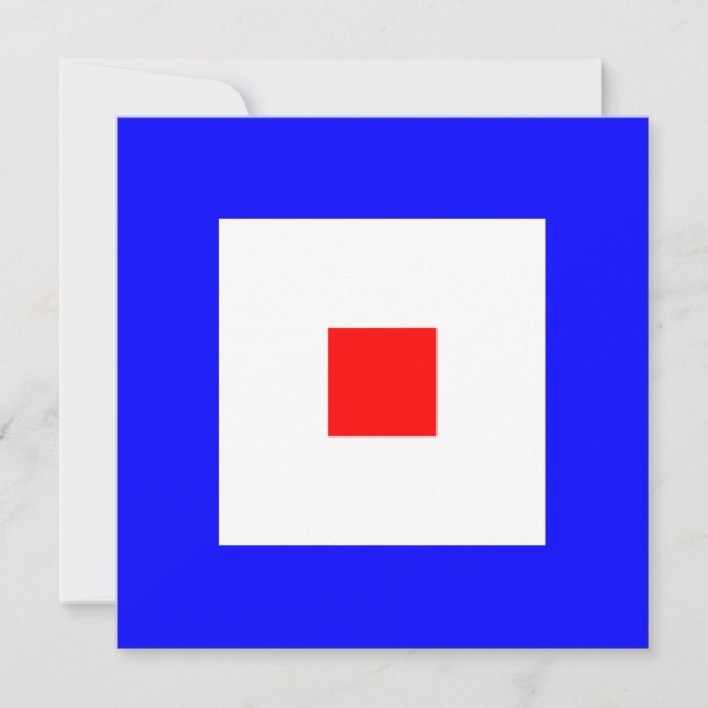 Sinalizador náutico Sinal Whiskey - Letra W (Frente)