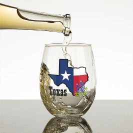 Sinalizador Texas e Bluebonnet Flor com nome perso