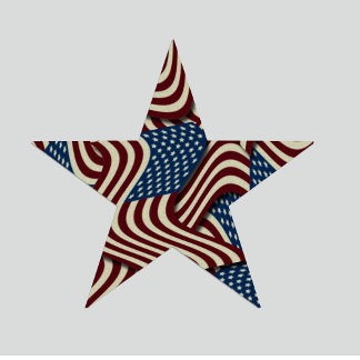 Sinalizadores Red White e Blue American em 4 de ju