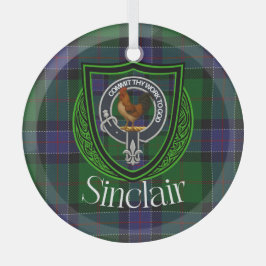 Sinclair Scottish Clan Tartan & Crest