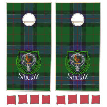 Sinclair Scottish Clan Tartan Crest
