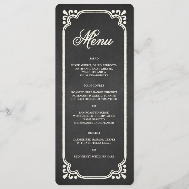 Sindicato da Lousa | Menu (Frente)
