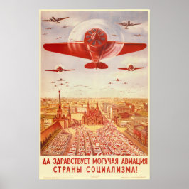 Sindicato SOVIET Viva poderosa Poster da Guerra da