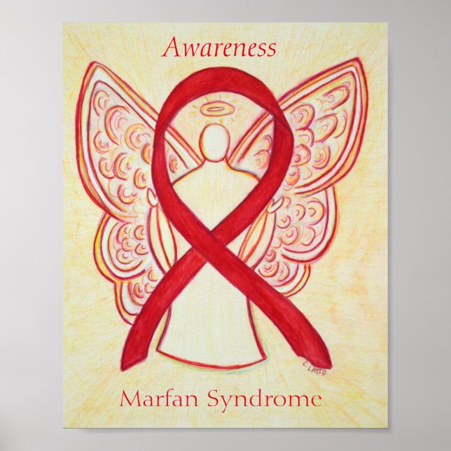 Síndrome de Marfan Sensibilizar Posters de Fita do (Frente)