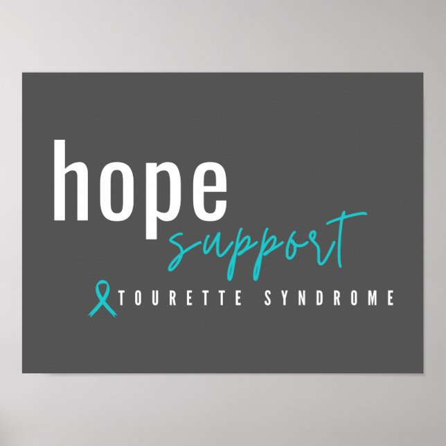 síndrome de Trette, apoio de esperança. POSTER e I (Frente)
