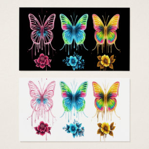 Sinfonia da borboleta branca: cores vibrantes