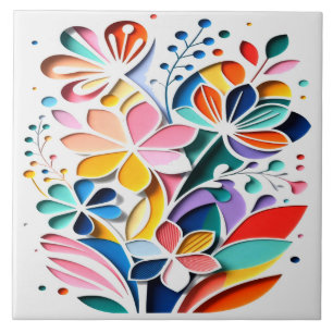 Sinfonia de Flores Vibrantes – Floral Moderna em P