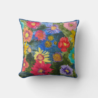 Sinfonia Floral de Cores 16x16 Almofada