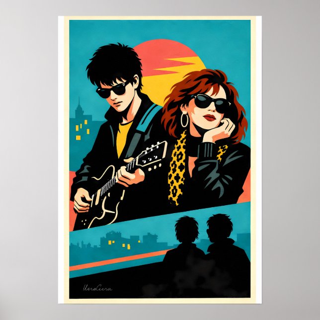 Sing Street Inspired Retro Movie Poster (Frente)
