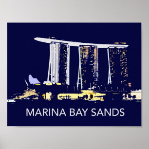 Singapura Marina Bay Sands Poster