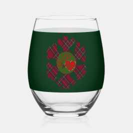Single Plaid Snowflake Glassware
