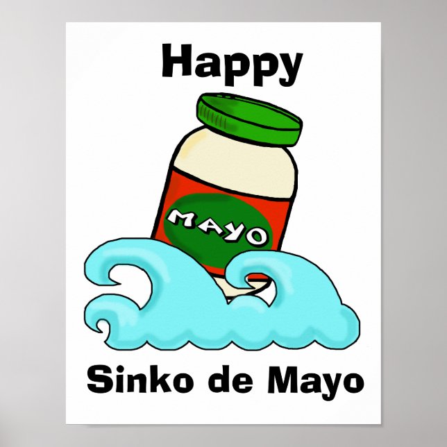 Sinko de Mayo Funny Cinco de Mayo Poster (Frente)