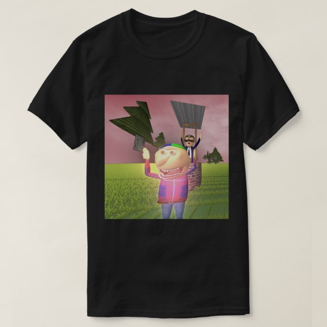 Sino Ding-Dong Johnny e Papa Camiseta (Frente do Design)