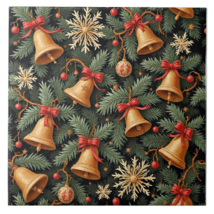 Sinos de feriado, padrão decorativo.