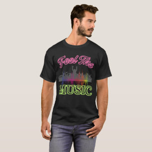 Sinta a Música – Camiseta de Multidão de Festa Vib