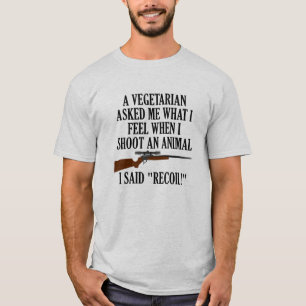 Sinta o Recoil Camiseta Funny Hunting