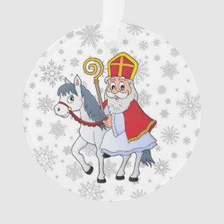 Sinterklaas e seu Ornamento Cavalo Branco