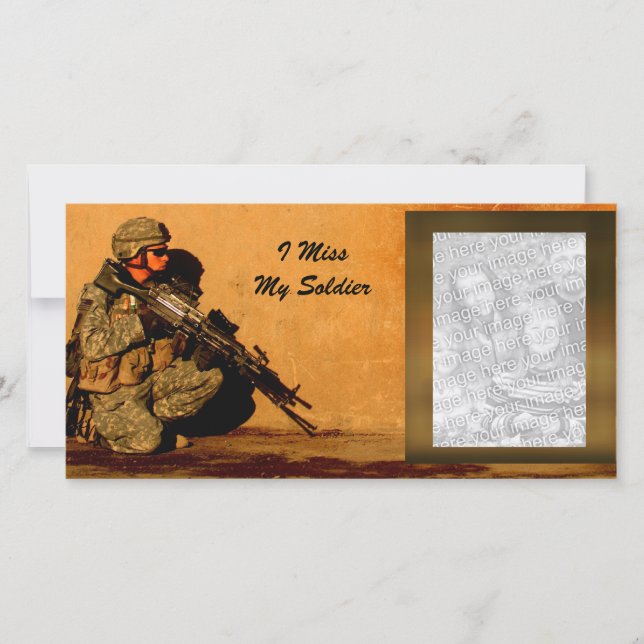 Sinto Falta Da Minha Imagem Militar Personalizada  (Frente)