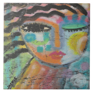 Sinto-me bem com pintura em acrílico Abstrato no
