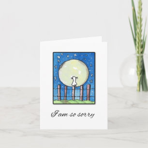 Sinto Muito, Cartão de condolências De Gato