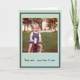 Sinto muito receber cartão