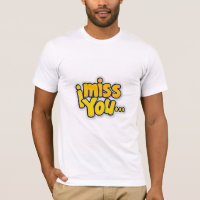 Sinto saudades de você, camisetas design.