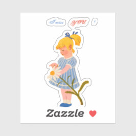 Sinto sua falta! Etiquetas e adesivos