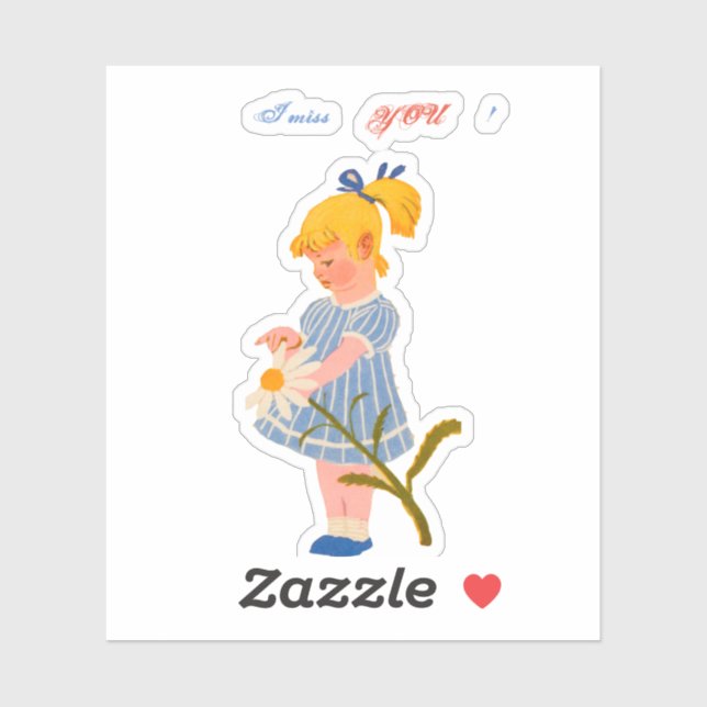 Sinto sua falta! Etiquetas e adesivos (Folha)